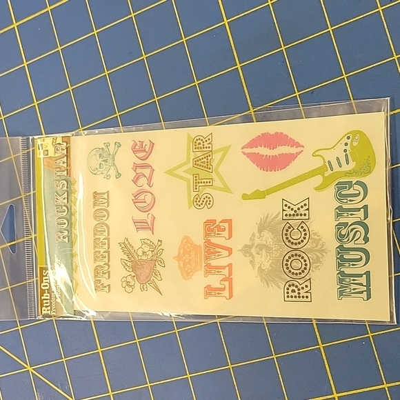 Paper Crafts Scrapbook Rub On Lot of 7 packages New - Picture 8 of 8